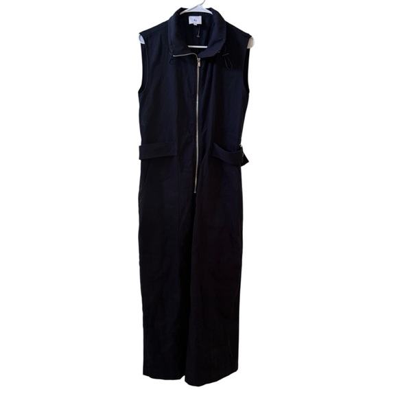 G. LABEL BY GOOP Birdie Sleeveless Parachute Jumpsuit Navy Sz 6 - Picture 2 of 6